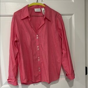 Liz Claiborne Pink Button Down Shirt